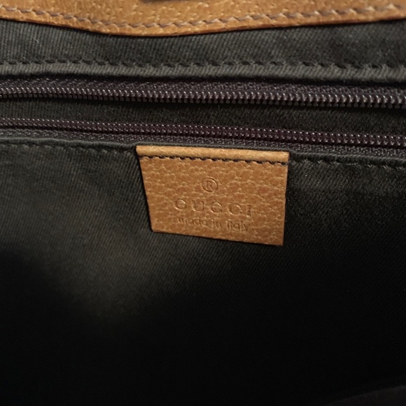 Gucci pink canvas & leather bag. - Picture 5 of 6